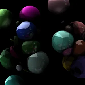 A render from the raytracer using linear sampling with 1 sample per pixel, 1 reflection bounce and 1 real pixel per data pixel